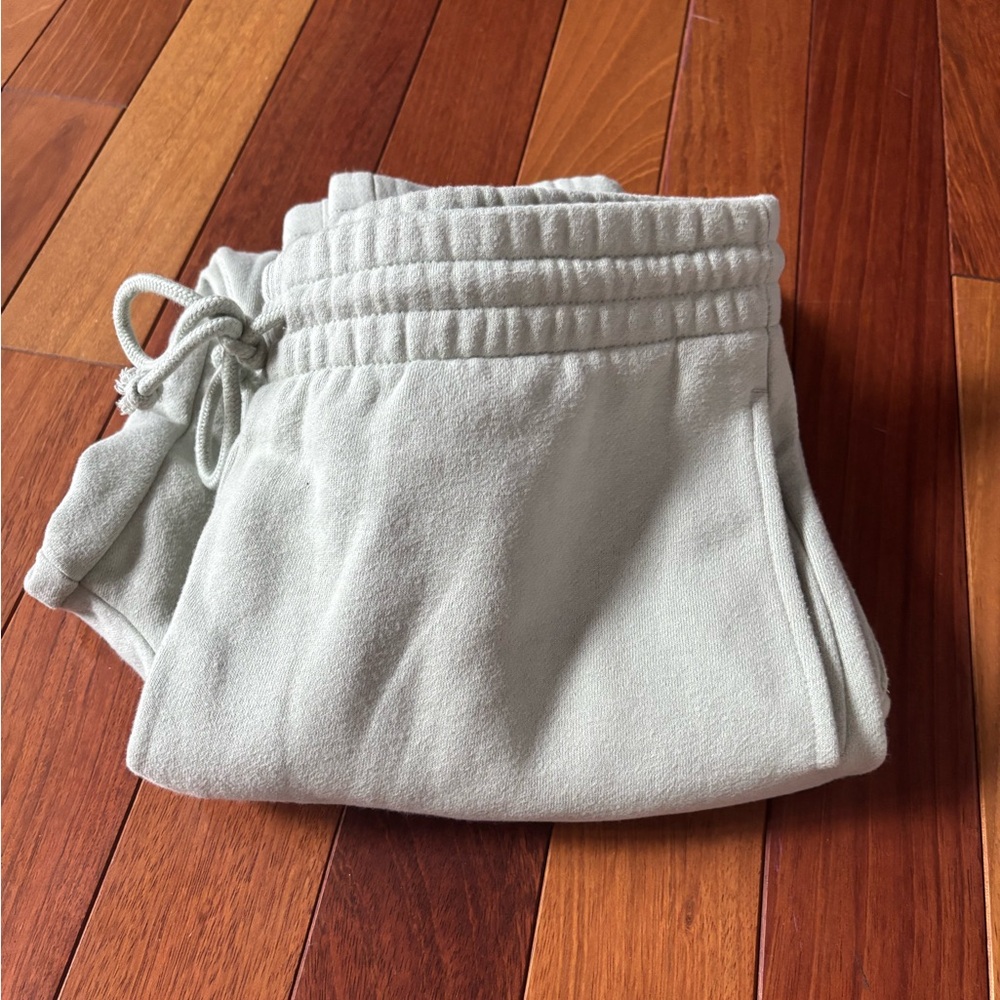 Aritzia TnA Seafoam Green Perfect Cozy Sweatpants